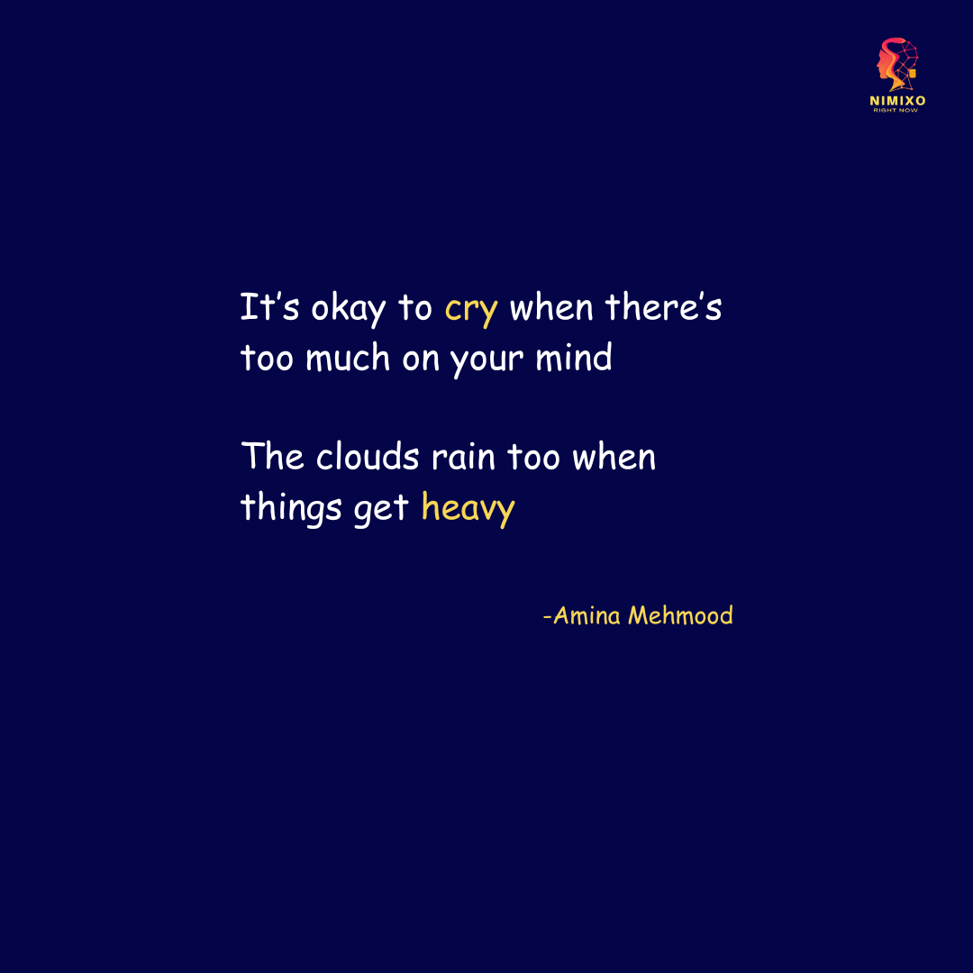 It's okay to cry