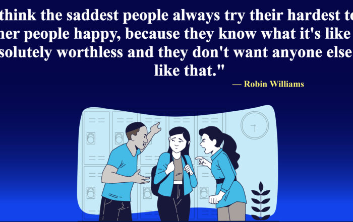 I think the saddest people always try their hardest to make other people happy, because they know what it's like to feel absolutely worthless and they don't want anyone else to feel like that.