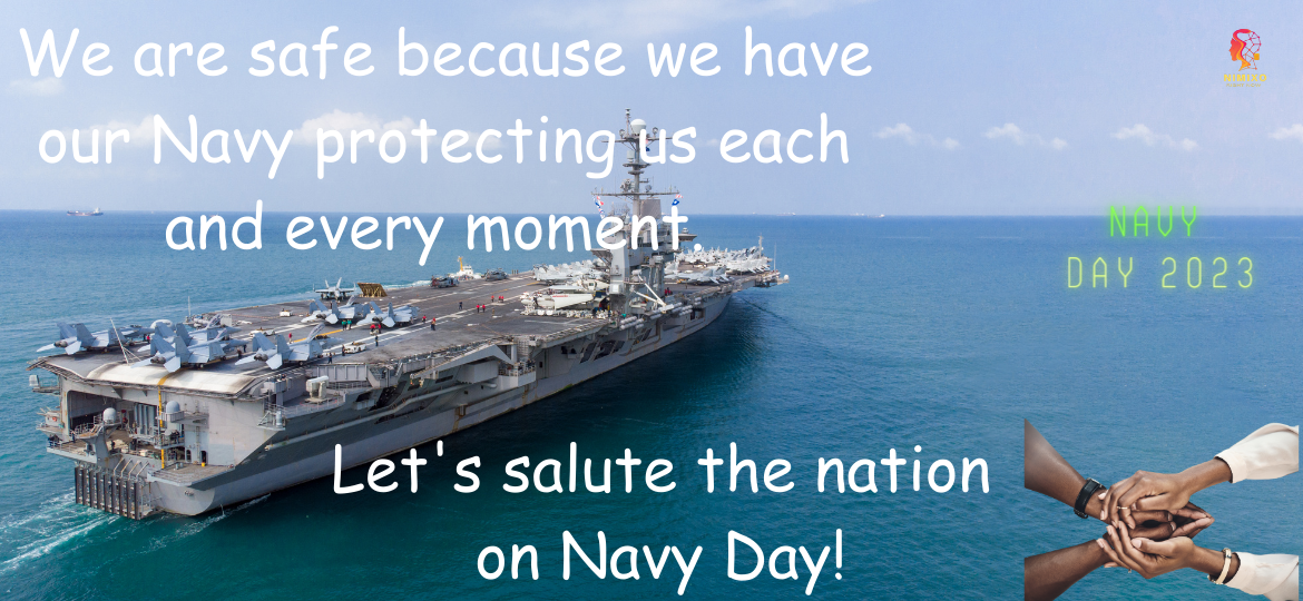 Indian Navy Day 2023 We are safe because we have our Navy protecting us each and every moment. Salute to our Navy and best wishes on Indian Navy Day