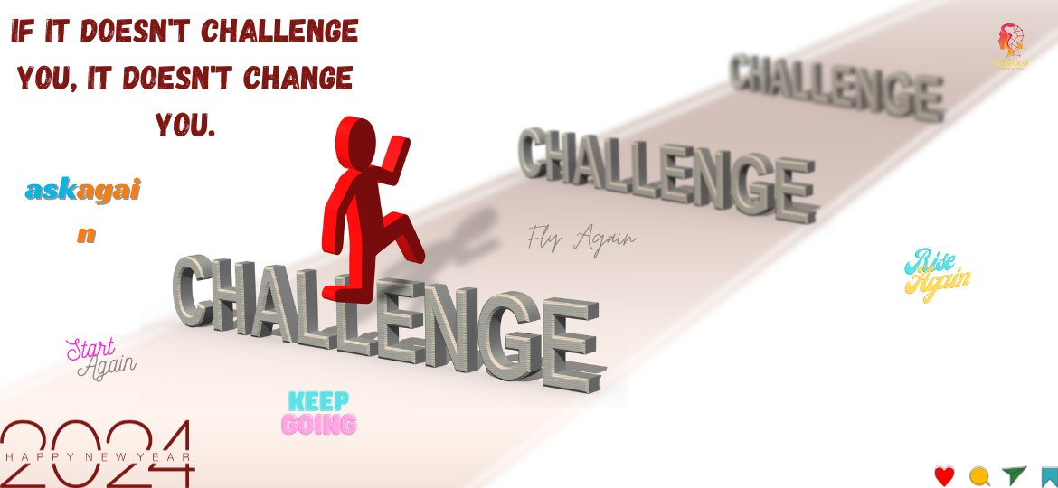 If it doesn't challenge you, it doesn't change you. -Fred DeVito