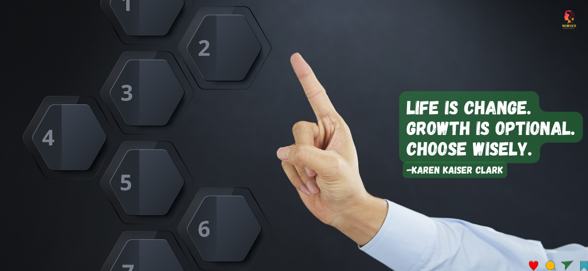 Building a Better You: Making Thoughtful Choices for Personal Growth. Life is change. Growth is optional. Choose wisely. -Karen Kaiser Clark