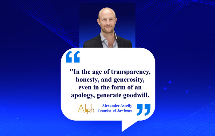 Own It, Win It: Transparency's Powerful Impact on Trust. In the age of transparency, honesty, and generosity, even in the form of an apology, generate goodwill. -Alexander Asseily, founder of Jawbone