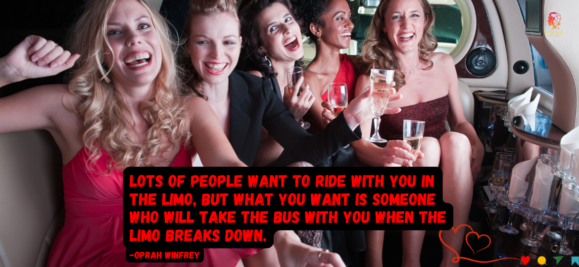 In Times of Need: Finding Solace in Genuine Relationships. Lots of people want to ride with you in the limo, but what you want is someone who will take the bus with you when the limo breaks down. -Oprah Winfrey