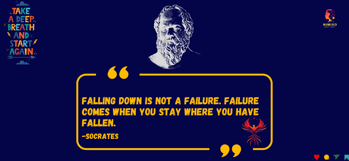 Growth Hack: Why Falling Might Be Your Secret Weapon. Falling down is not a failure. Failure comes when you stay where you have fallen. -Socrates