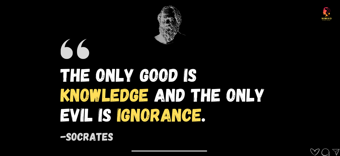 Empower Your Mind: Knowledge as the Ultimate Key to Freedom. The only good is knowledge and the only evil is ignorance. -Socrates