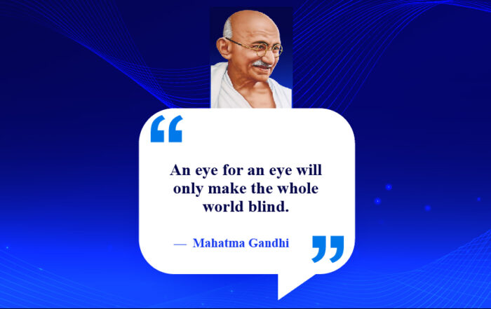 Beyond Vendetta: Cultivating Compassion for a Better Tomorrow. An eye for an eye will only make the whole world blind. -Mahatma Gandhi