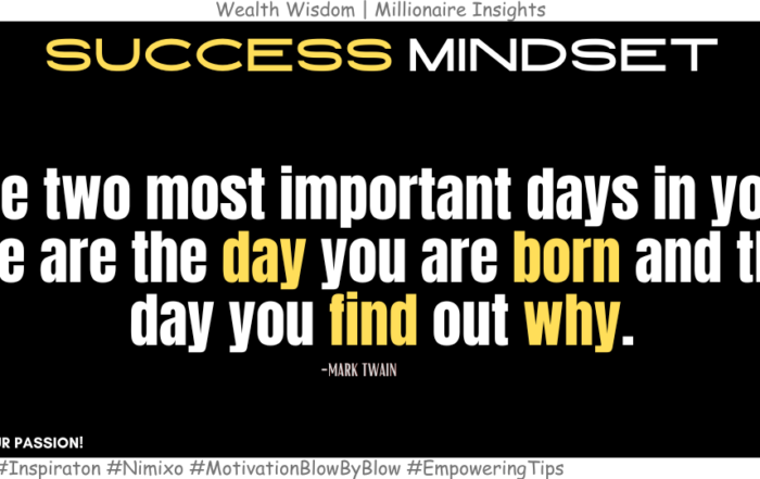 How to Break Free: Unleash Your Inner Fire. The two most important days in your life are the day you are born and the day you find out why. -Mark Twain