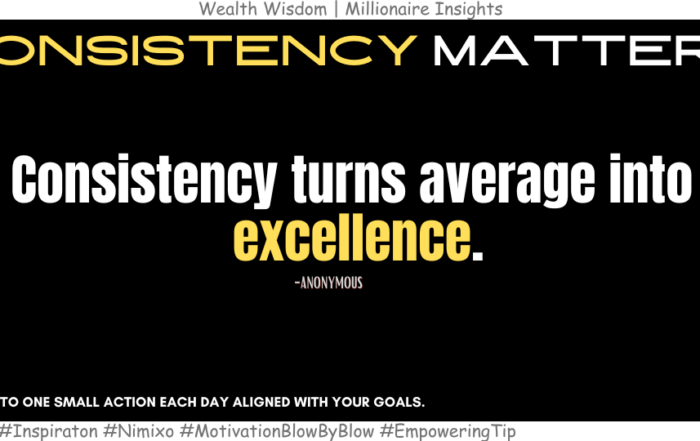 How to Be Awesome? Consistency turns average into excellence. -Anonymous