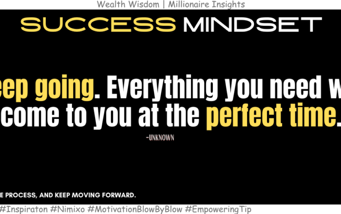 How to Stay Motivated When Progress Feels Slow. Keep going. Everything you need will come to you at the perfect time. -Unknown