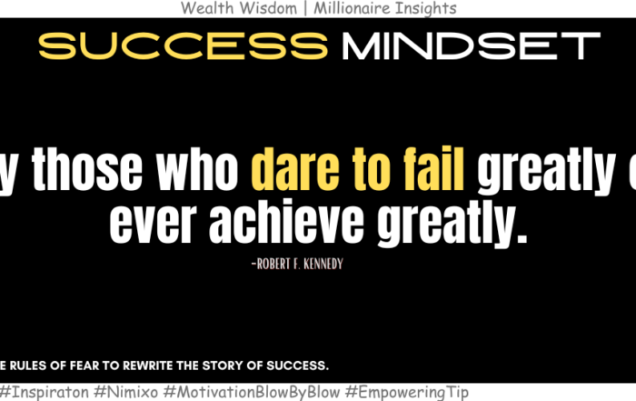 Why Failure Is the Key to Unlocking Greatness? Only those who dare to fail greatly can ever achieve greatly. -Robert F. Kennedy