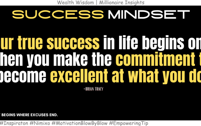 How to Achieve Excellence in Anything You Do? Your true success in life begins only when you make the commitment to become excellent at what you do. -Brian Tracy